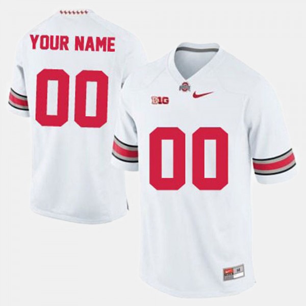 Ohio State Buckeyes Custom Men's #00 White College Football Jersey 2404TJKA6